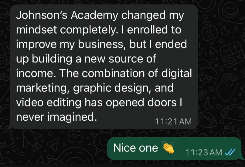 Student testimonial